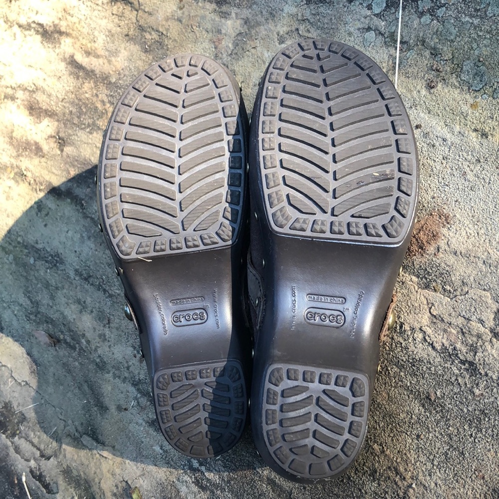 Brown Suede Clogs - Picture 5 of 5
